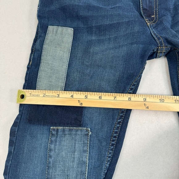 Levis 511 Slim Patchwork Jeans Boys Size 16 28X28 Dark Wash Mid Rise - Picture 11 of 15